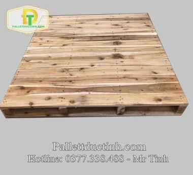 Pallet Gỗ 4 Hướng Nâng Mặt Liền